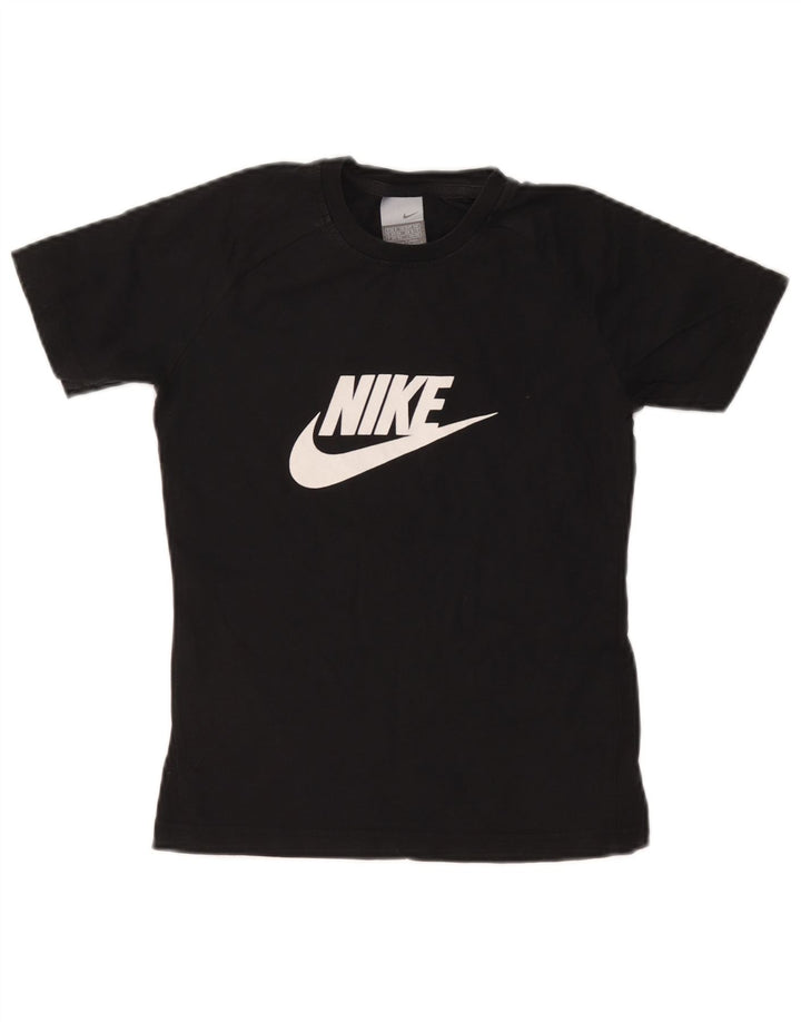 Tricou grafic pentru femei NIKE Top UK 8/10 Small Black Bumbac