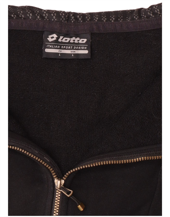 Pulover Lotto pentru femei, cu fermoar, UK 14, mare, negru