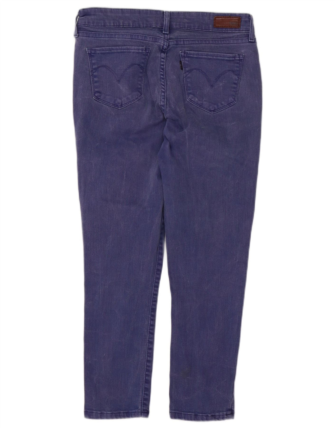 Blugi decupați de damă LEVI'S Demi Curve Slim Fit W27 L24 bumbac violet