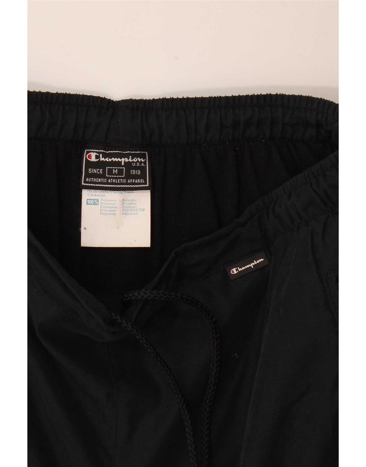 Pantaloni de trening Champion pentru bărbați, poliester mediu negru