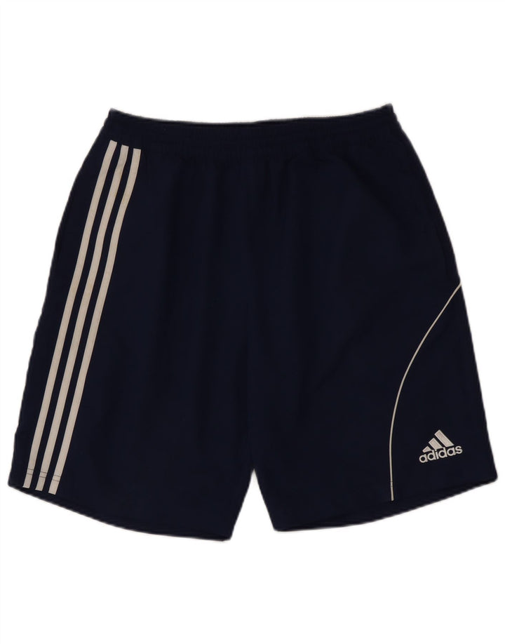 Pantaloni scurți sport Adidas pentru bărbați, poliester mediu bleumarin