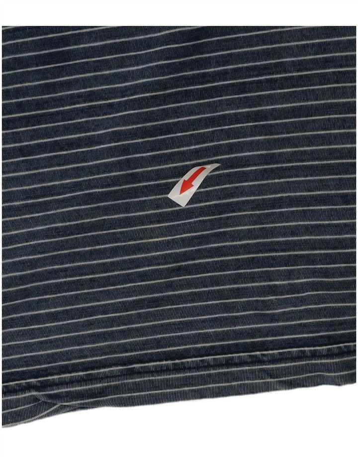 Tricou pentru bărbați Penguin Top mare din bumbac cu dungi albastre