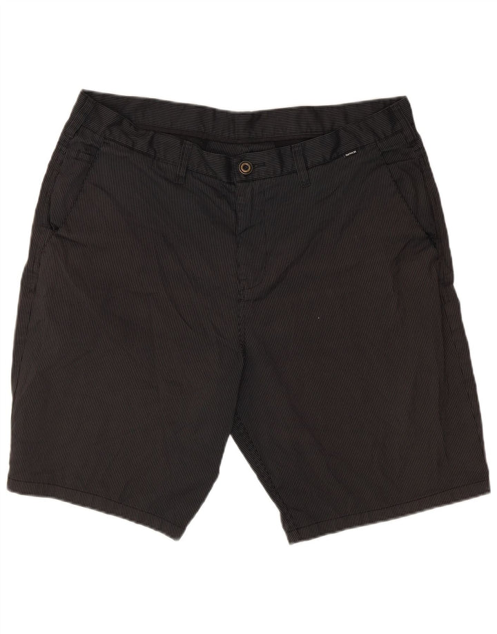 Pantaloni scurți chino Hurley pentru bărbați W38 XL, poliester cu dungi negre