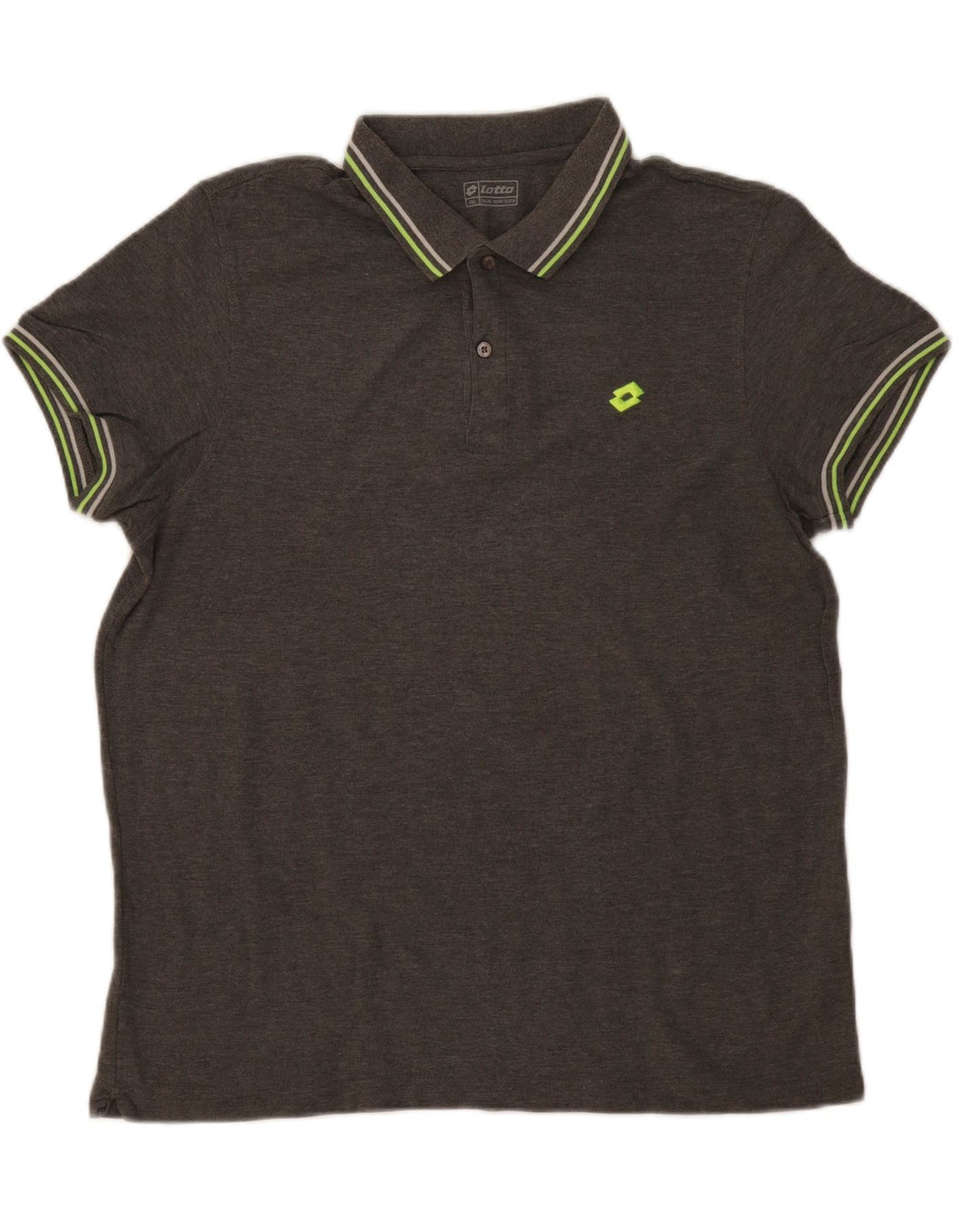 Tricou polo pentru bărbați Lotto 2XL bumbac gri
