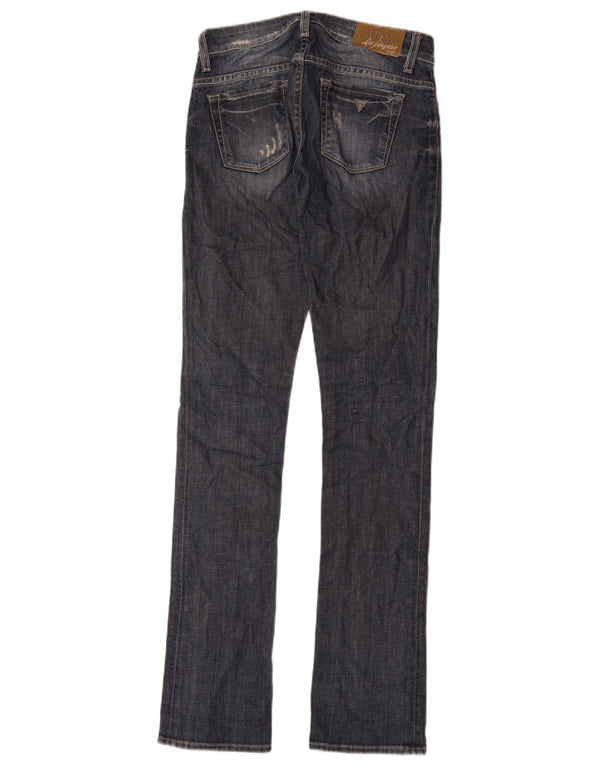 Blugi slim pentru femei Guess Distressed W24 L34 Bumbac albastru
