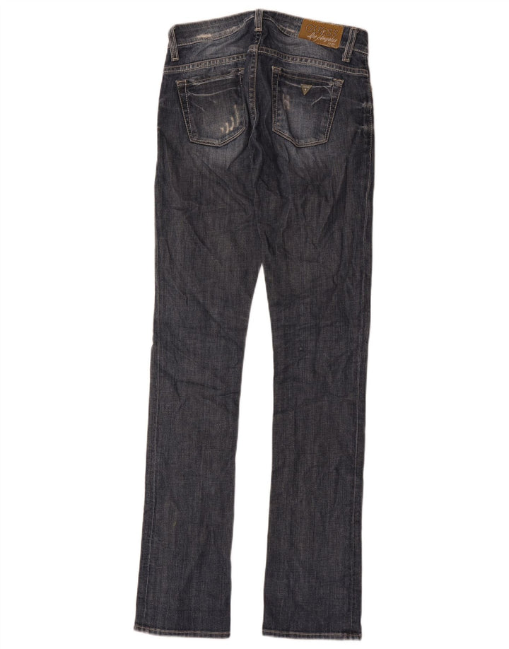 Blugi slim pentru femei Guess Distressed W24 L34 Bumbac albastru