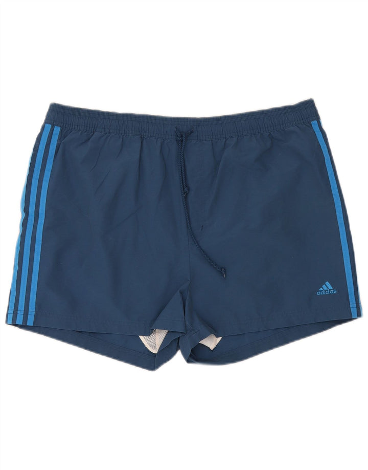 Pantaloni scurți de înot ADIDAS pentru bărbați XL, bumbac albastru