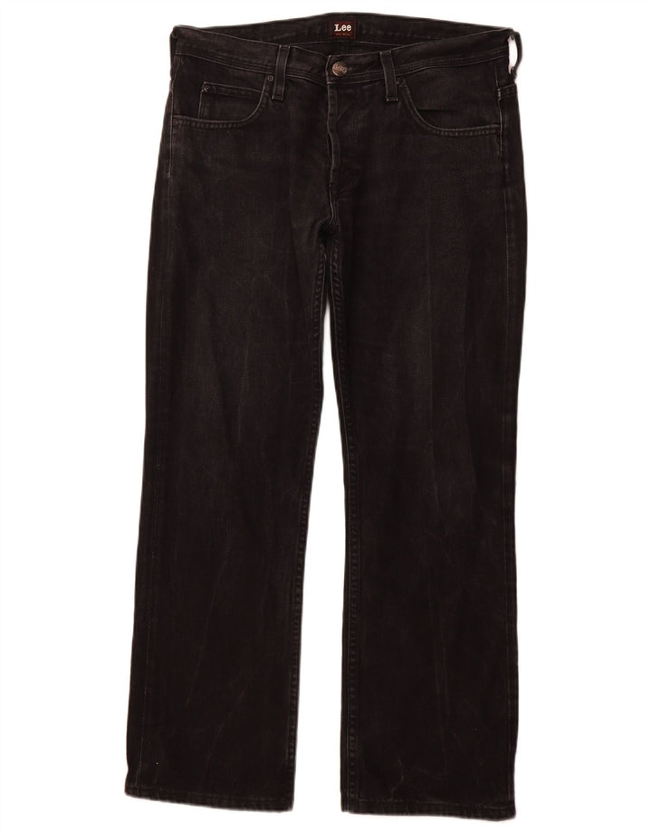 Blugi LEE Knox Straight pentru bărbați W33 L28 bumbac negru