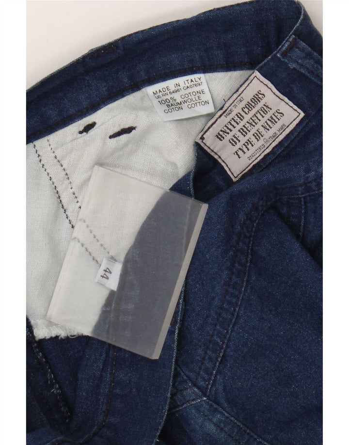 Fusta de blugi pentru femei Benetton IT 44 Medium W28 Bumbac albastru