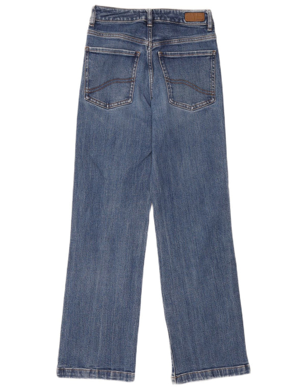 Fat Face Blugi drepti pentru femei UK 8 Small W26 L28 Blue Bumbac