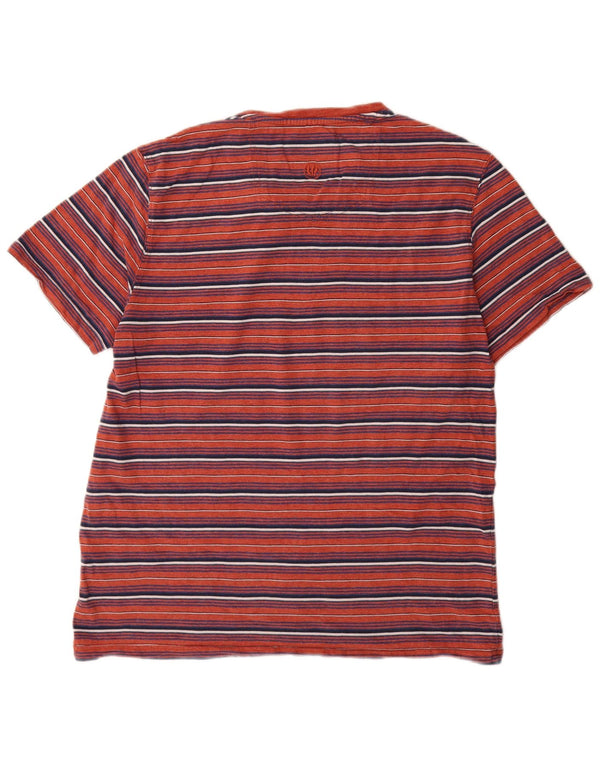 Tricou pentru bărbați Fat Face Top mare bumbac cu dungi roșii