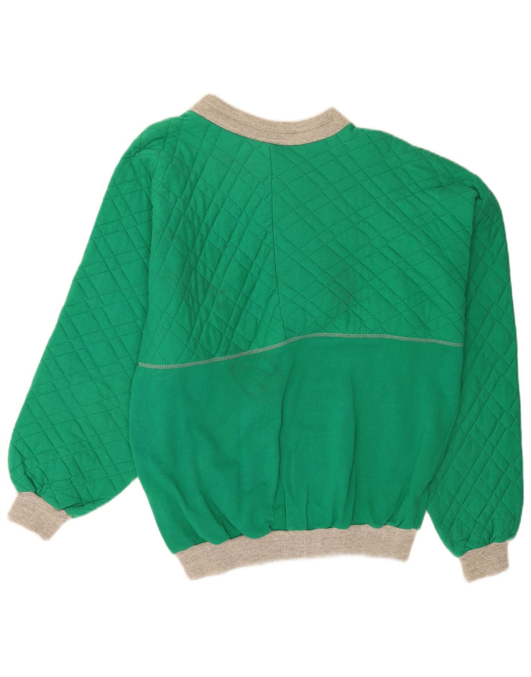 Hanorac vintage pentru bărbați cu grafic Pulover mare, verde, bumbac, retro