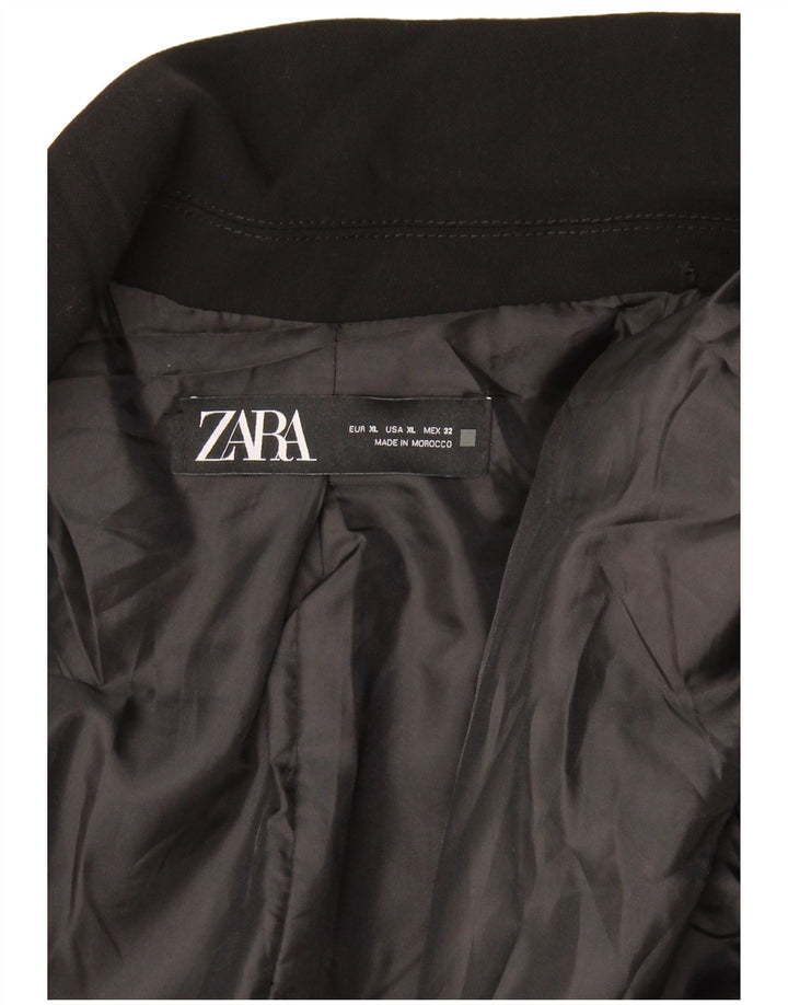 Jachetă Blazer pentru femei Zara UK 18 XL Negru