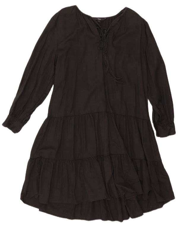 Next Rochie supradimensionată cu mâneci lungi pentru femei UK 10 Small Black