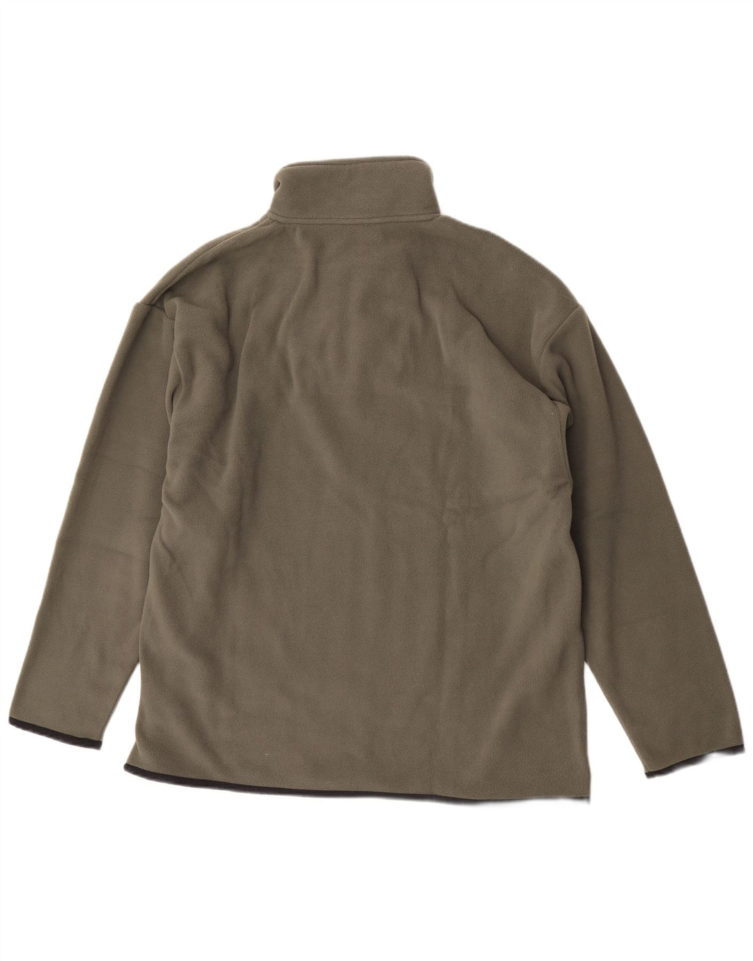 Jumper Reebok pentru bărbați, cu fermoar și gât, din poliester kaki mare