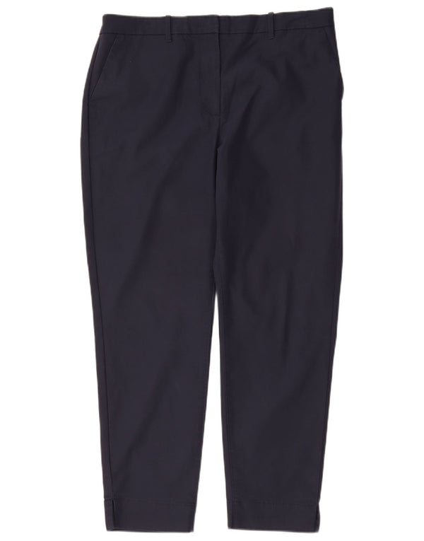 Pantaloni chino obișnuiți pentru femei Marks & Spencer UK 14 Large W34 L27 Bleumarin
