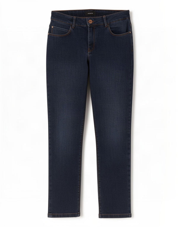 Marks & Spencer Blugi subțiri autograf pentru femei UK 12 Medium W30 L25 Bleumarin