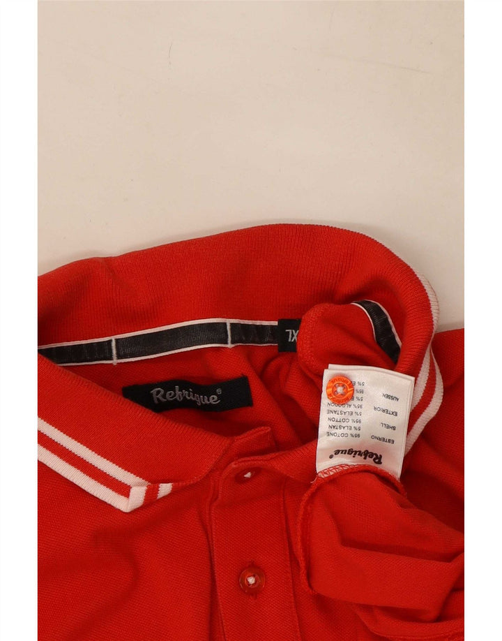 Tricou polo pentru bărbați Refrigue, bumbac roșu XL
