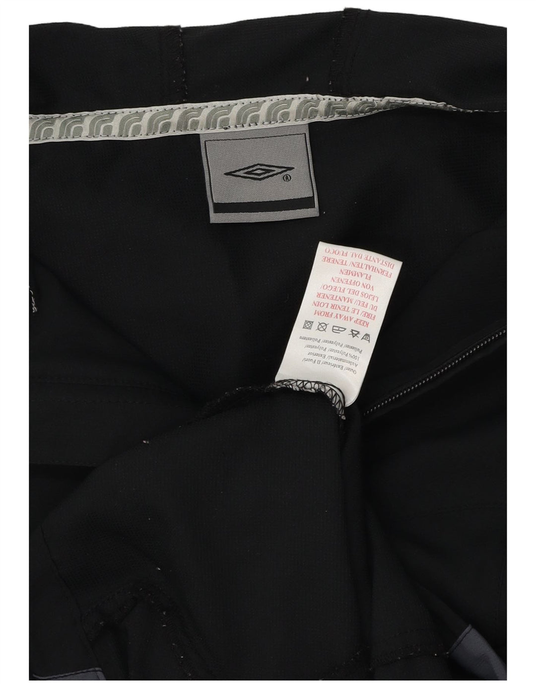 UMBRO Jachetă de ploaie cu glugă pentru femei UK 14 Medium Black Colorblock Poliester