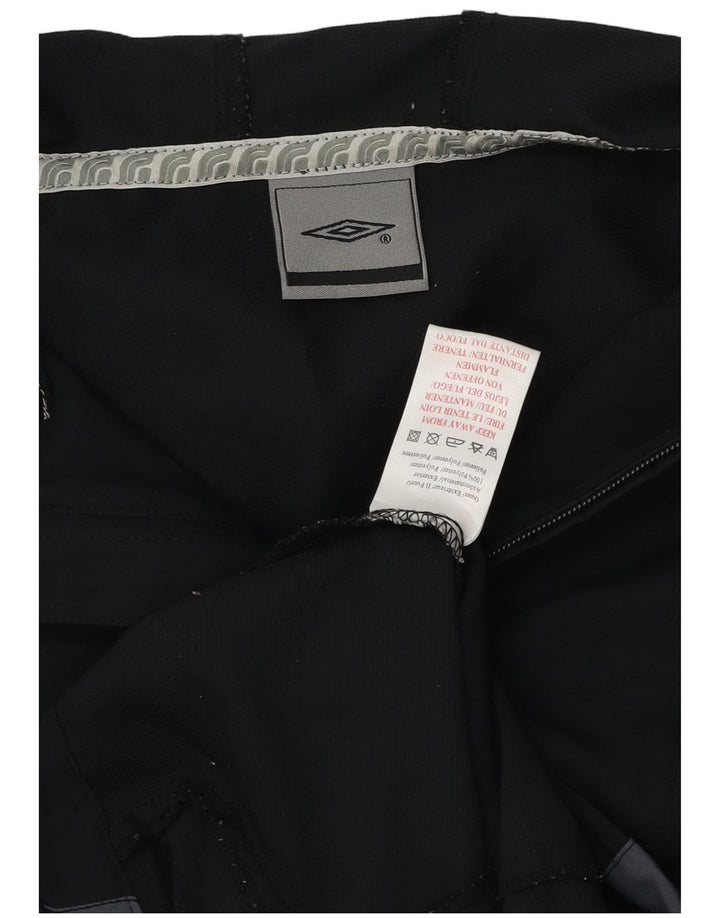 UMBRO Jachetă de ploaie cu glugă pentru femei UK 14 Medium Black Colorblock Poliester