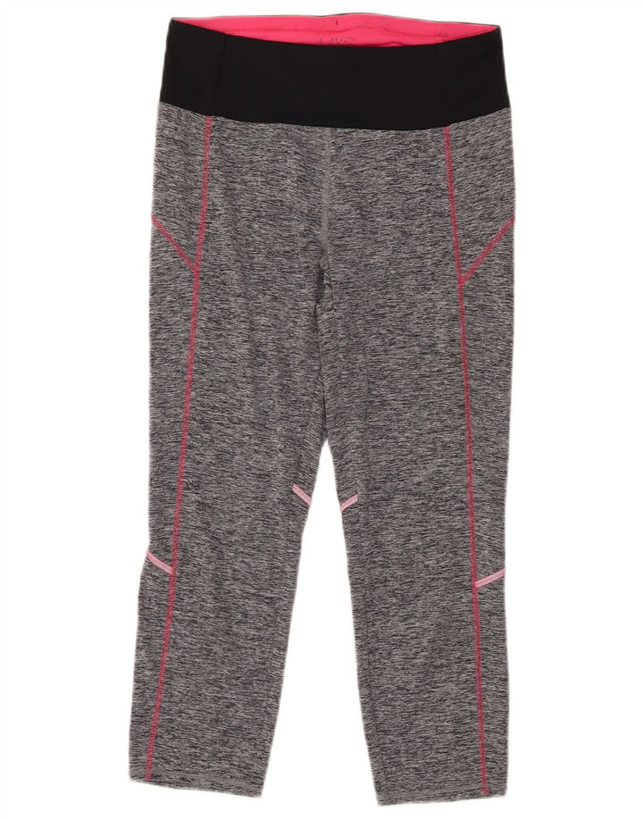 MARKS & SPENCER Colanți Capri pentru Femei, Mărimea UK 10, Mic, Colorblock Gri