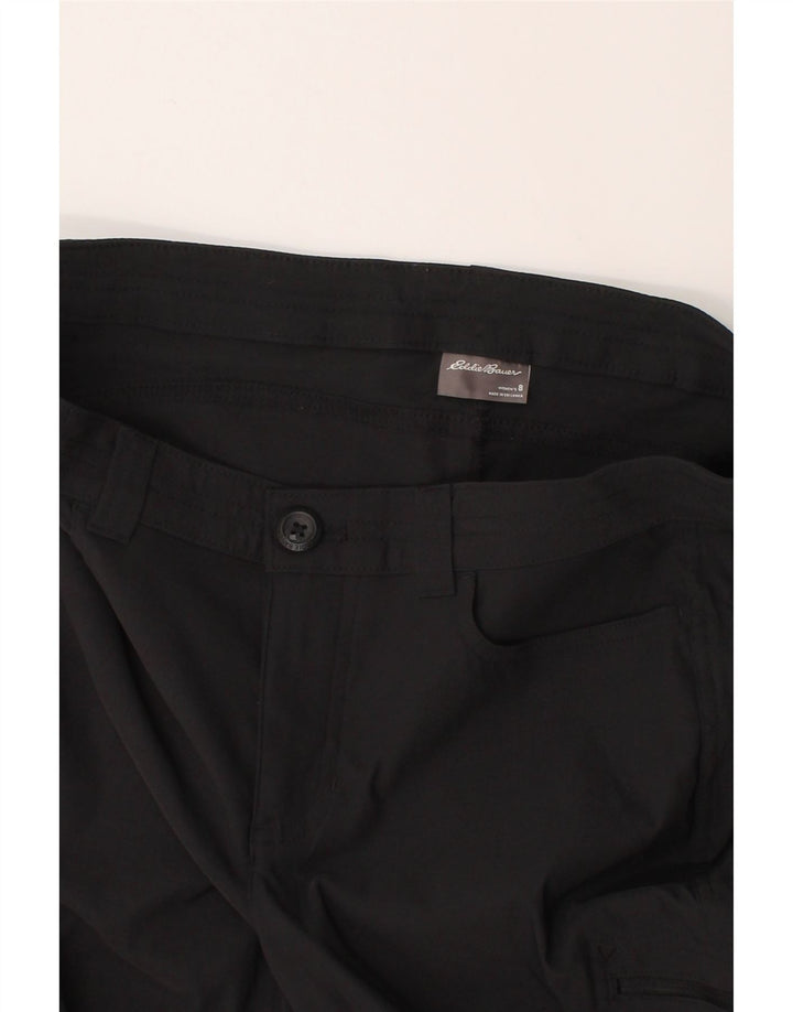 EDDIE BAUER Womens Straight Capri Trousers US 8 Medium W30 L20 Black Vintage Eddie Bauer and Second-Hand Eddie Bauer from Messina Hembry 
