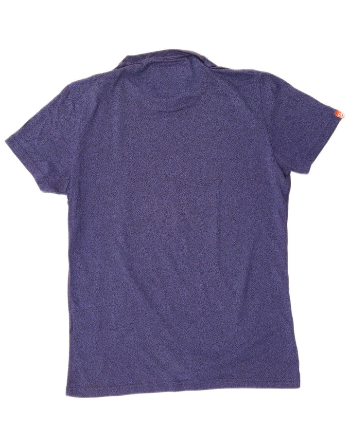 Tricou grafic pentru bărbați Superdry Top Medium Blue Pete Bumbac