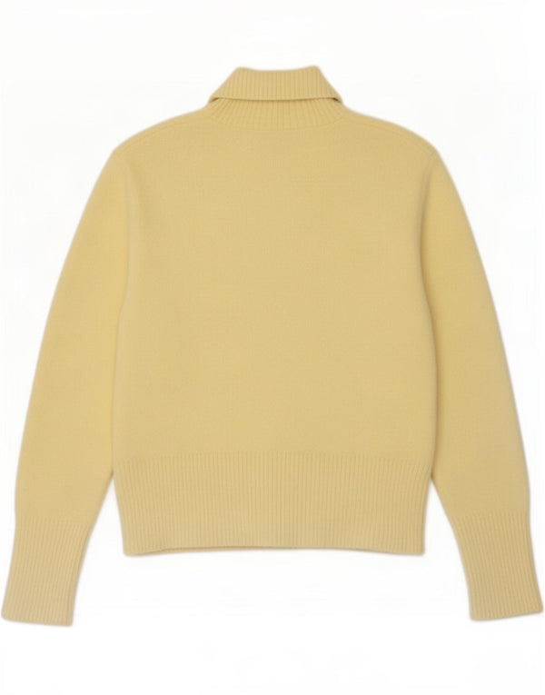 Pulover pentru femei cu gât țestoasă Zara UK 18 XL Nylon galben