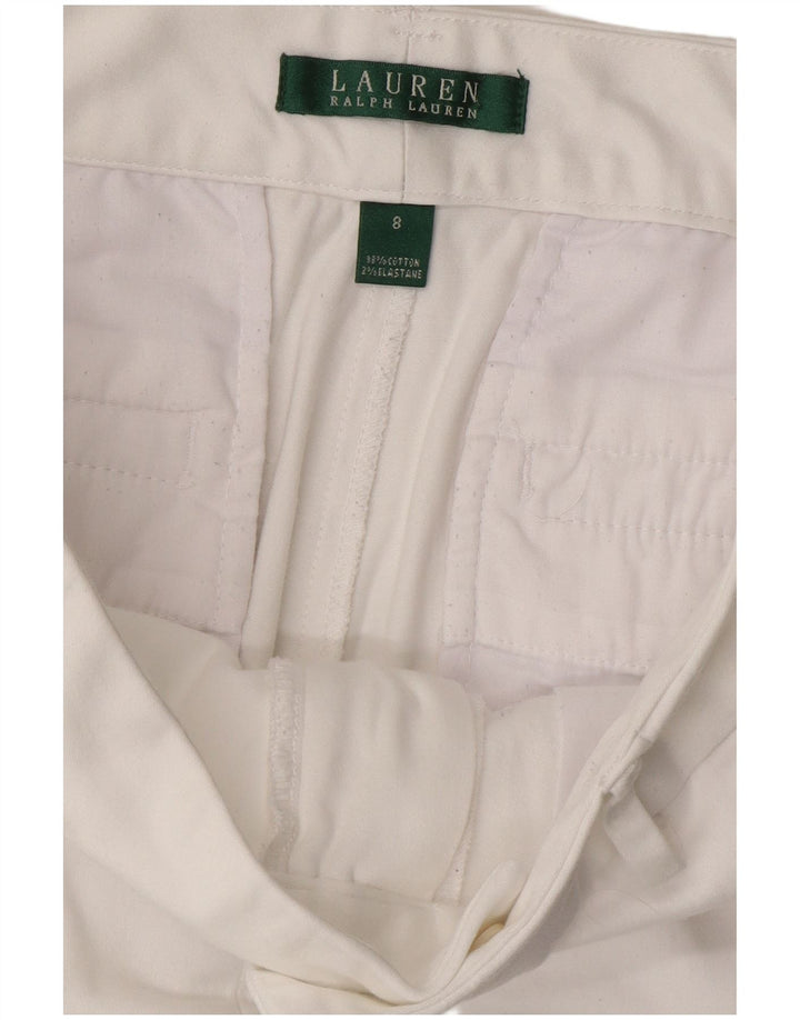 Pantaloni scurți chino pentru femei Ralph Lauren US 8 Medium W32 Bumbac alb
