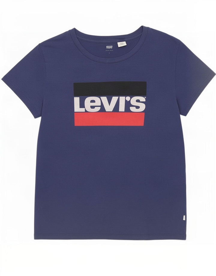 Tricou cu grafic Levi's pentru femei Top UK 16 Large Bleumarin