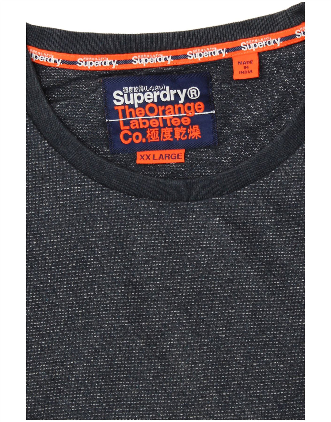 Tricou Superdry pentru bărbați Top 2XL bleumarin bumbac cu pete