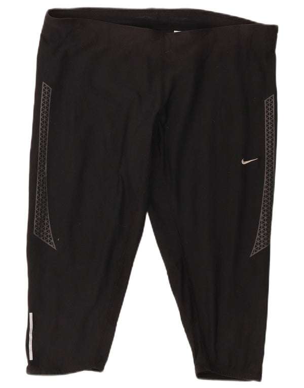 Pantaloni de sport Nike Dri Fit Capri XL, negru, poliester