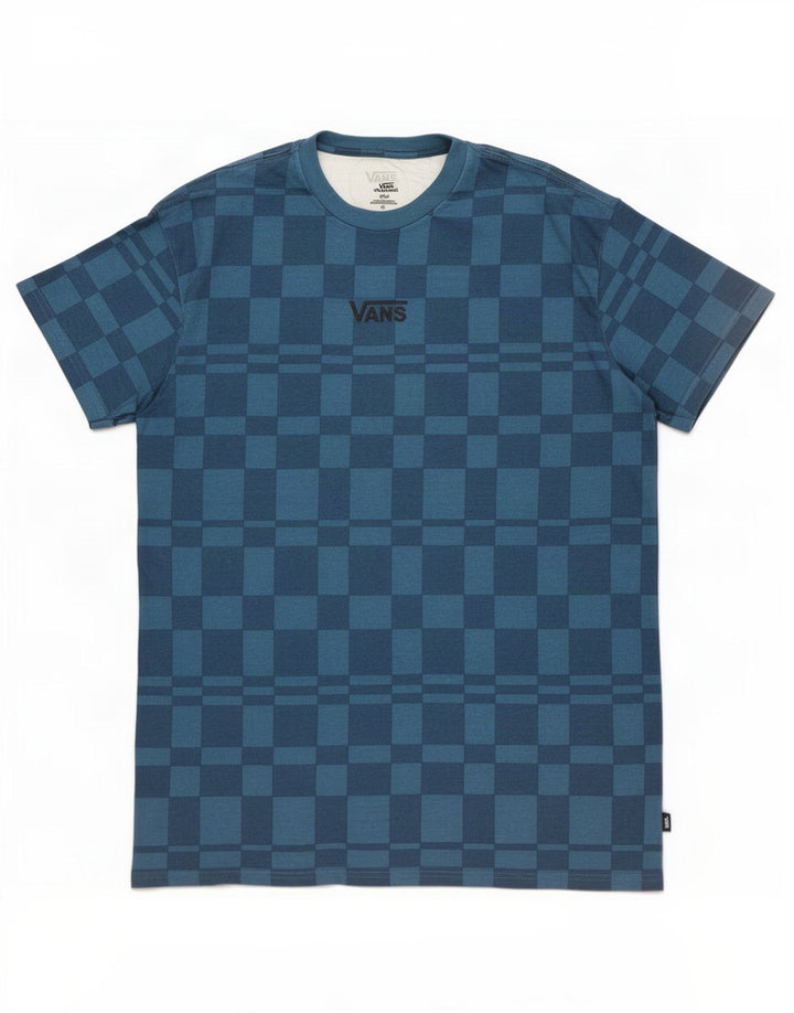 Vans Bărbați Tricou Top Mic Albastru Geometric Bumbac