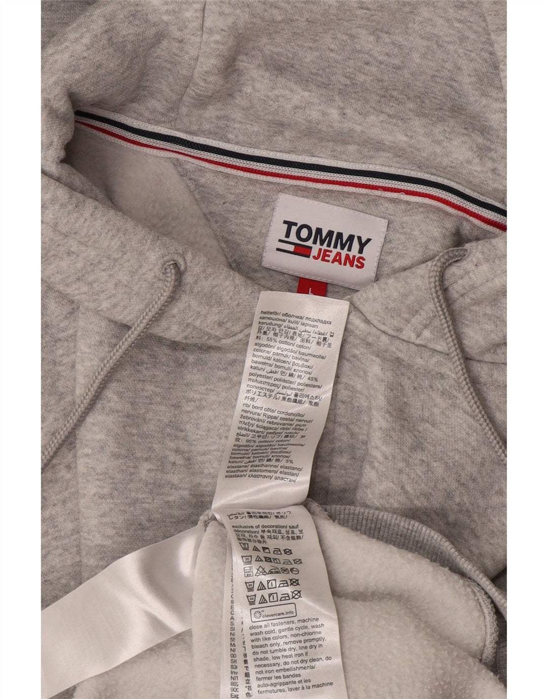 Pulover pentru bărbați Tommy Hilfiger, cu fermoar, bumbac mare, gri