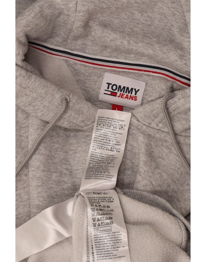 Pulover pentru bărbați Tommy Hilfiger, cu fermoar, bumbac mare, gri