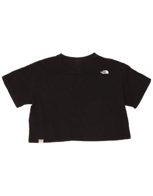 Tricou The North Face pentru femei Crop Graphic Top UK 14 Medium Black Bumbac