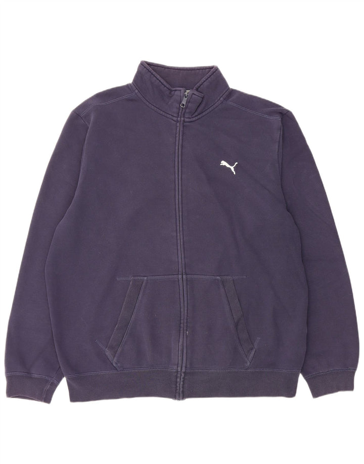 Jachetă de trening pentru bărbați Puma, XL, bumbac, albastru bleumarin