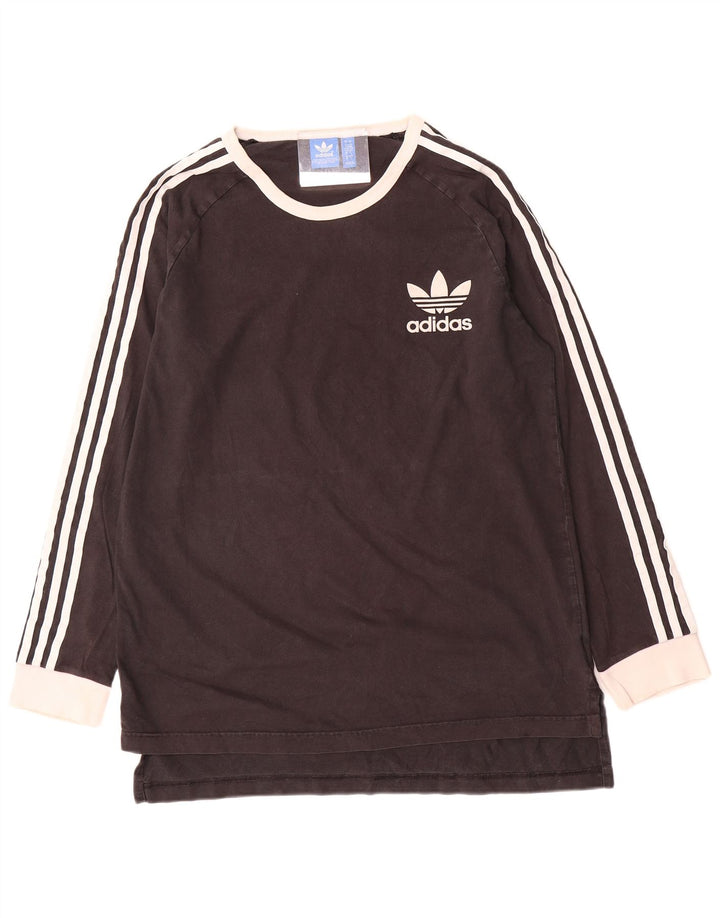 Top pentru bărbați Adidas cu mânecă lungă, mare, negru, color block, bumbac