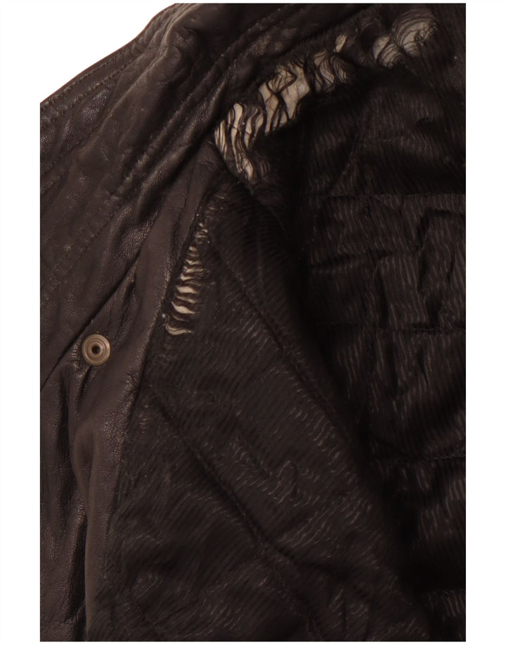 Jachetă de piele pentru bărbați VINTAGE IT 50, mare, neagră