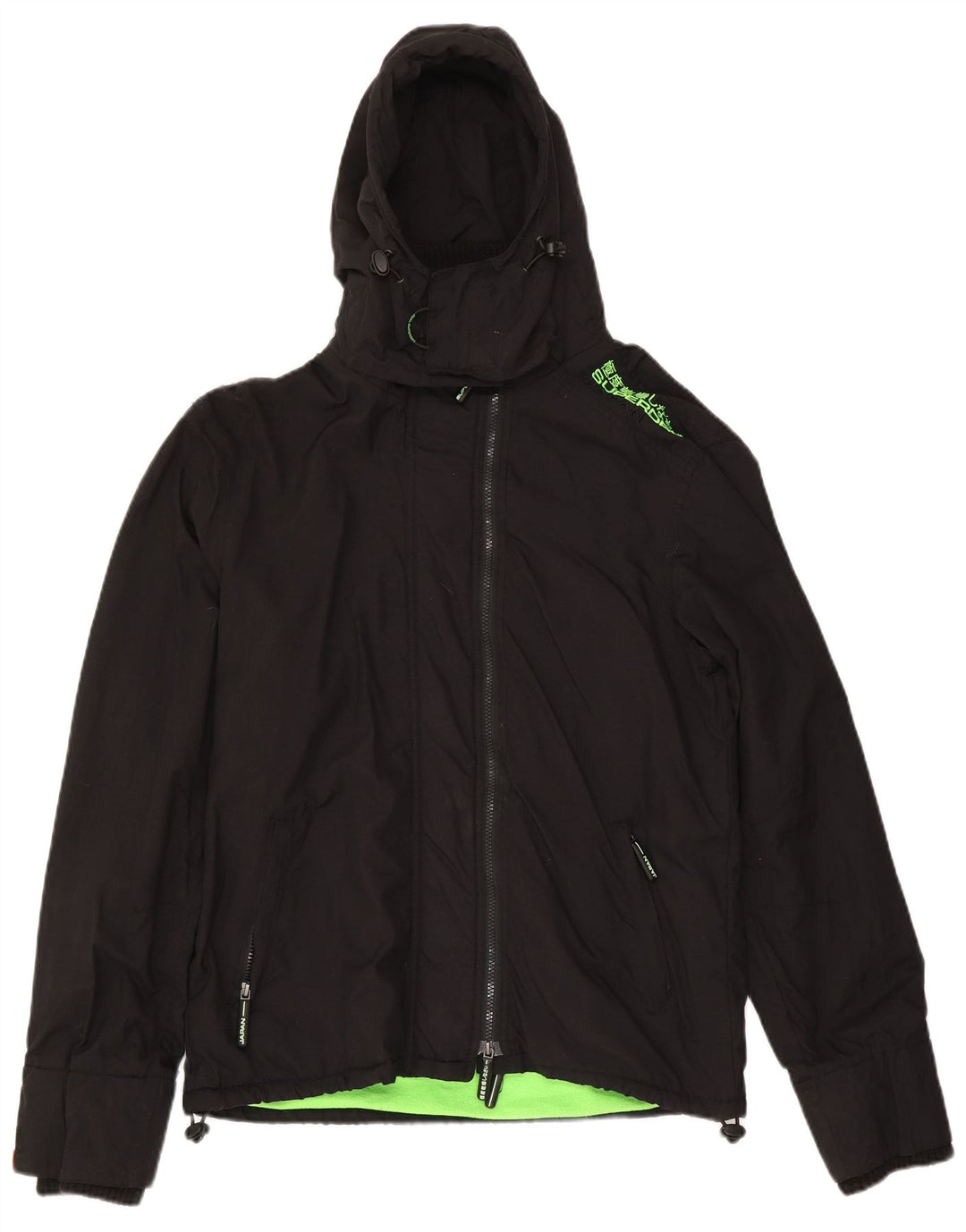 Jachetă de vânt pentru bărbați Superdry UK 42 XL Nylon negru