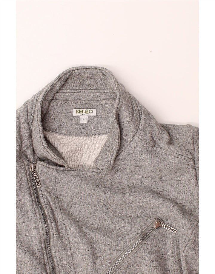 KENZO Girls Bomber Jacket 15-16 Years Grey Cotton Vintage Kenzo and Second-Hand Kenzo from Messina Hembry 