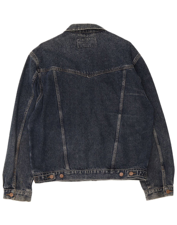 Jachetă de blugi pentru bărbați Wrangler UK 40 mare bumbac bleumarin