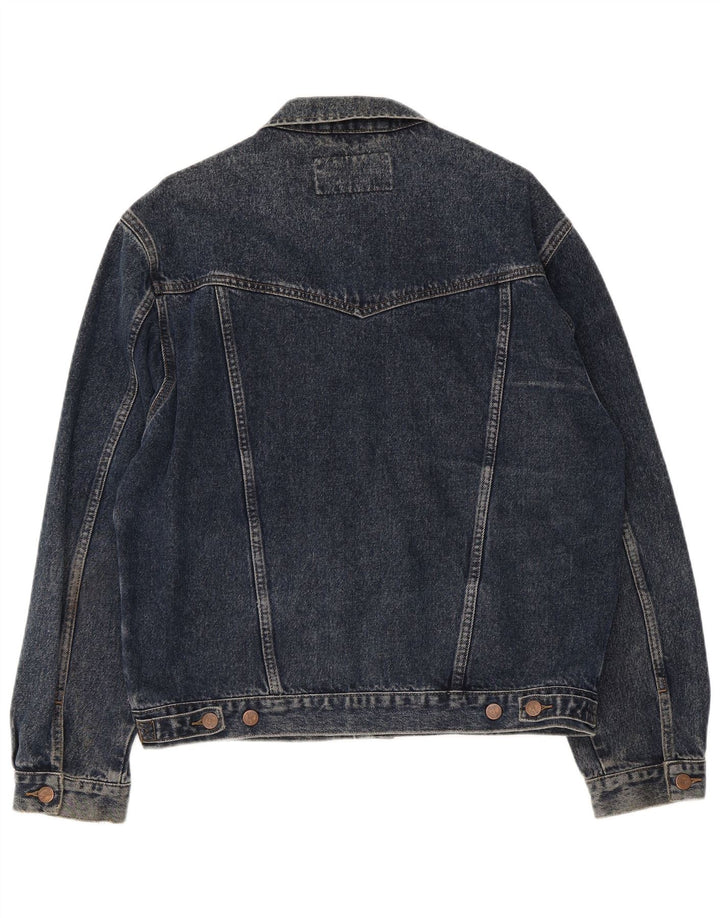 Jachetă de blugi pentru bărbați Wrangler UK 40 mare bumbac bleumarin