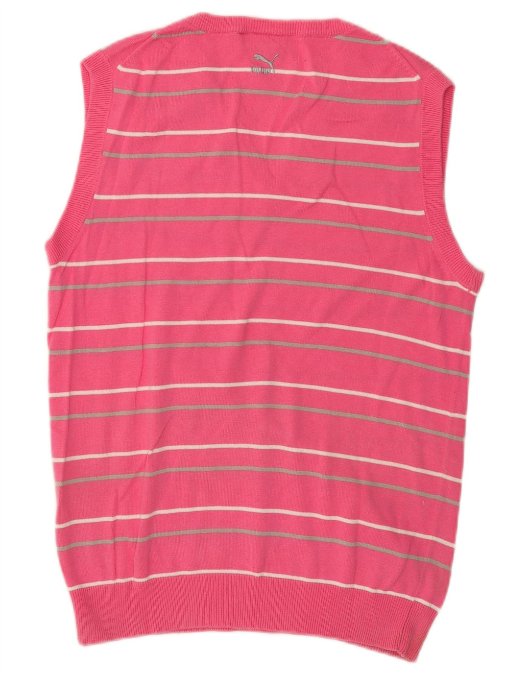 Puma Mens Vest Tank Top Bumbac cu dungi roz mediu