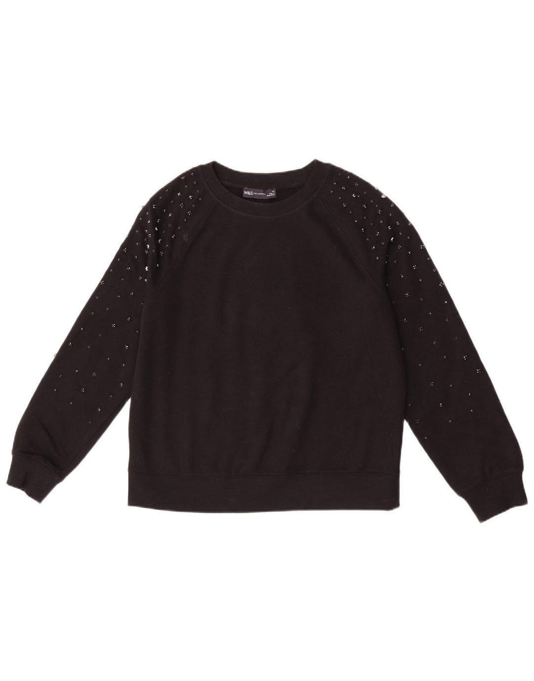 Pulover supradimensionat pentru femei Marks & Spencer UK 6 XS bumbac negru