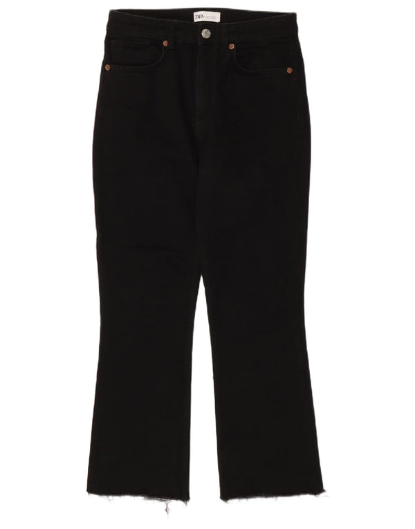 Blugi Zara Femei Bootcut EU 40 Medium W30 L27 Negri