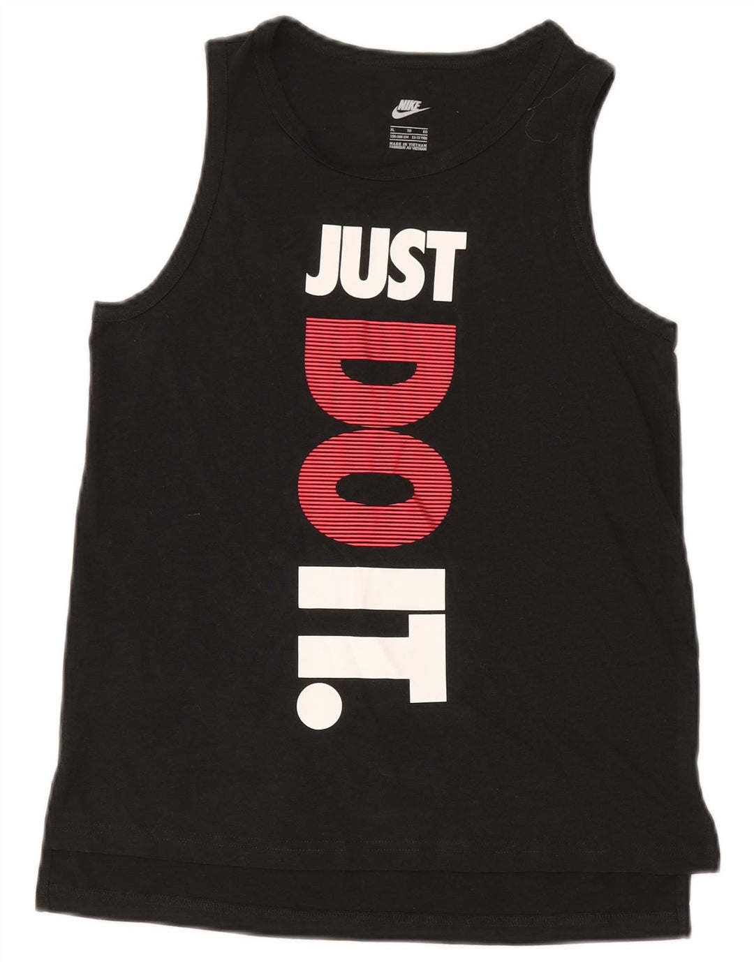 Top cu vestă grafică Nike pentru băieți 13-14 ani XL poliester negru