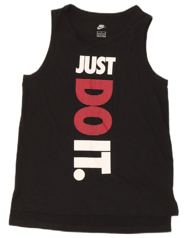 Top cu vestă grafică Nike pentru băieți 13-14 ani XL poliester negru