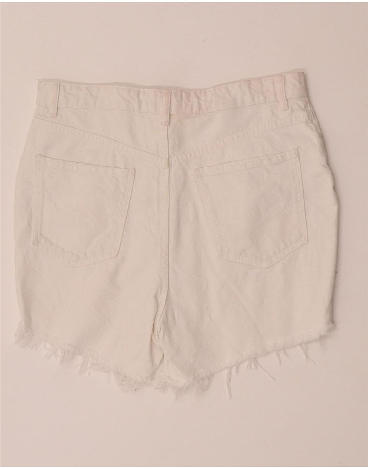 Pantaloni scurți din denim pentru femei Zara EU 42 Large W32 White