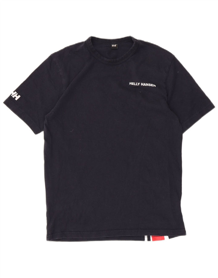 Tricou grafic Helly Hansen pentru bărbați Top mic, bleumarin, bumbac color bloc